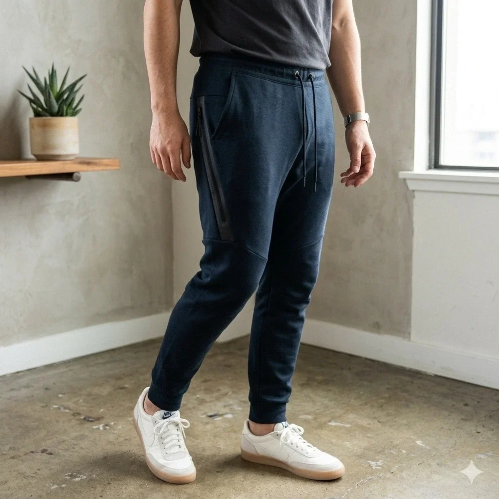 Nike‎ Tech Fleece Pants Mens Small Black Tapered Joggers Activewear Streetwear